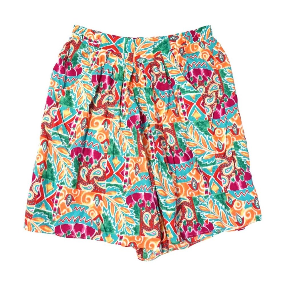 Vintage‎ Marilyn Women's Shorts Floral/Paisley Pattern High Rise Shorts Sz Large